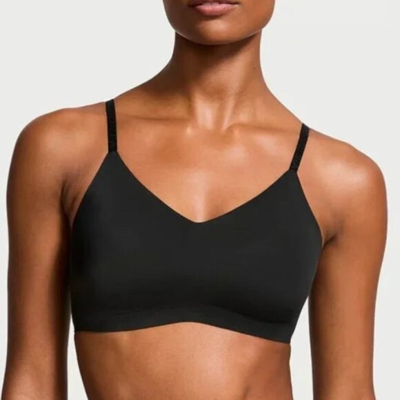 Victoria's Secret Lightly Lined Wireless Comfort Bra NEW Small S DD Black NWT - Picture 1 of 11